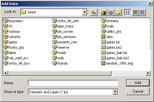 arcmap file types